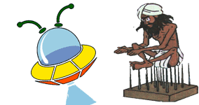 UFO vs Fakir