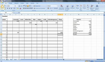 kassabok i excel