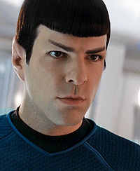 Den unge Spock spelad av Zachary Quinto